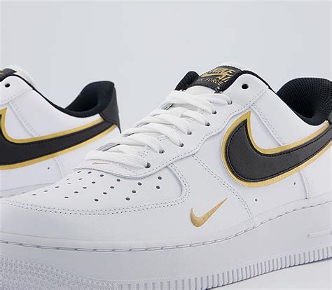 nike air force 1 weiß schwarz gold|nike air force 1 schuh.